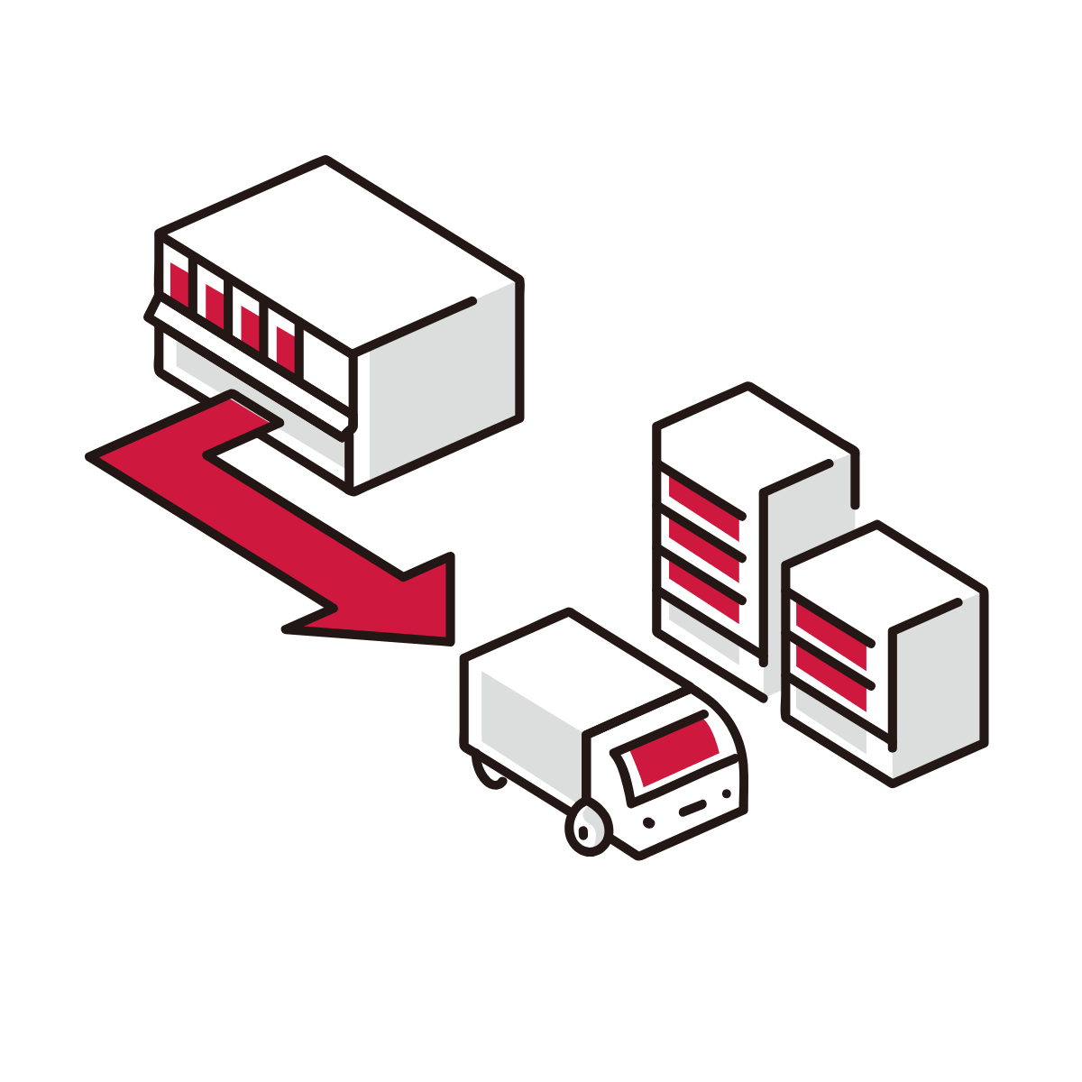 運送サービスのイラスト